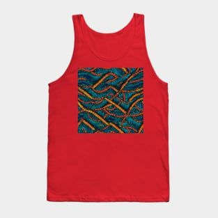 Earthworm Fabric Pattern Tank Top